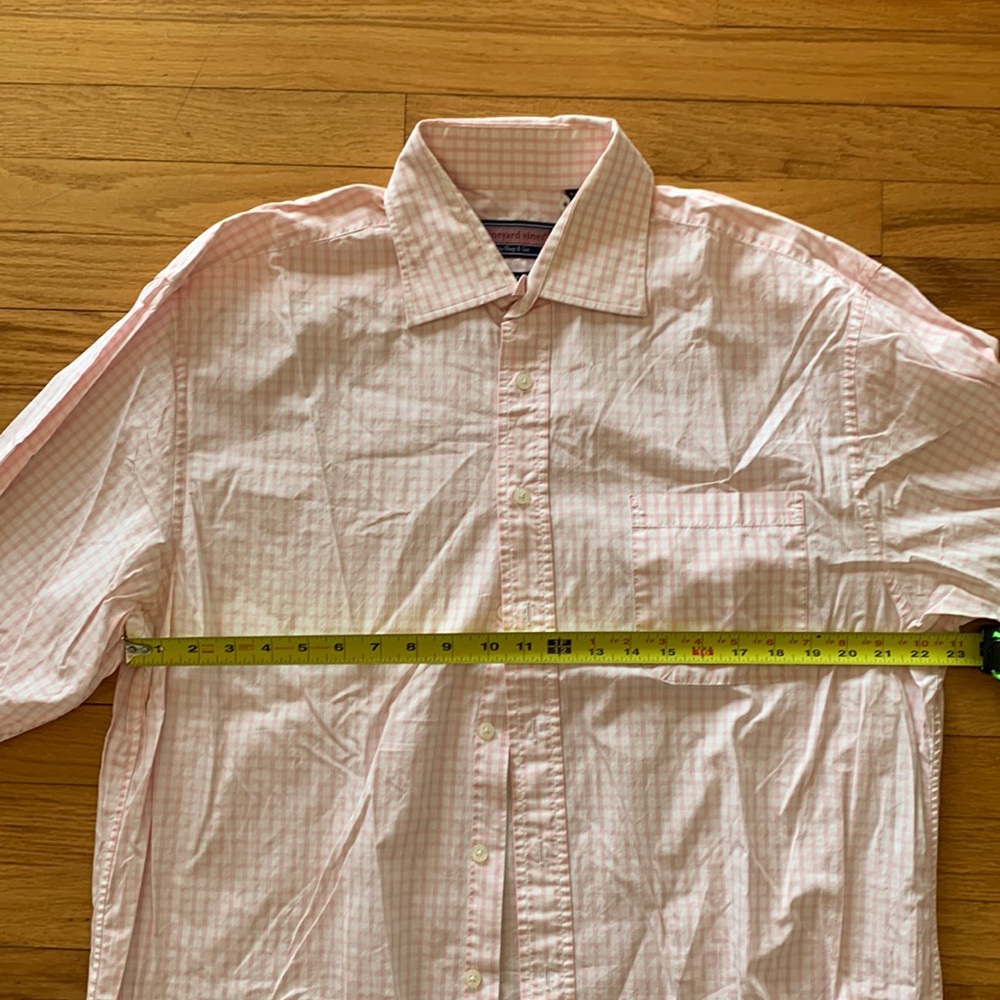 Vineyard Vines L Pink gingham shirt